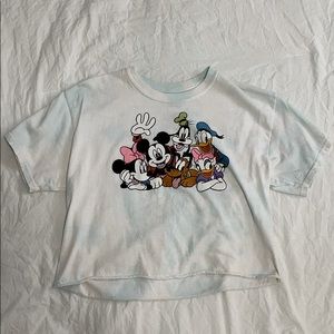 Cropped t-shirt with Disney characters